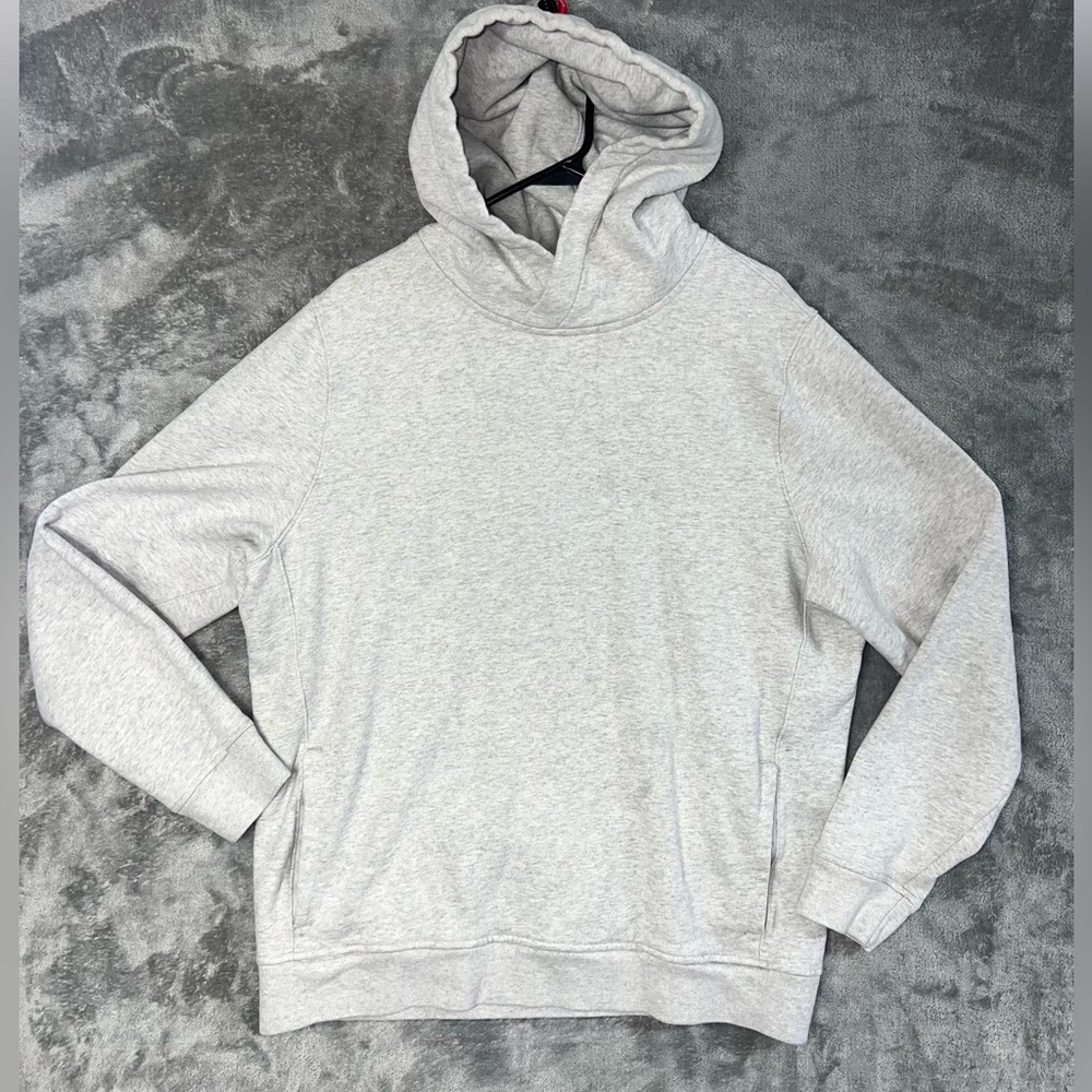 Abercrombie & Fitch Men’s XL Gray Pullover Hoodie Fleece Lined Casual